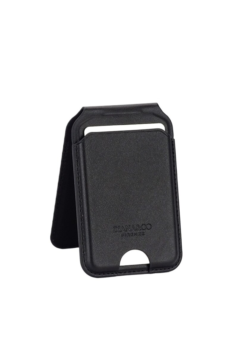 Port card negru cu blocare RFID - Suport ajustabil si Oglinda 19680 - Negru