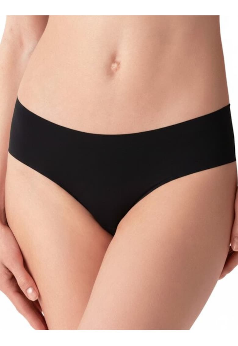 Chiloti brazilieni laser-cut microfibra cu talia joasa 8142 0001 - Negru