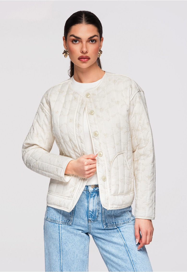 Jacheta de tranzitie OW-JALP-0125 - Ecru