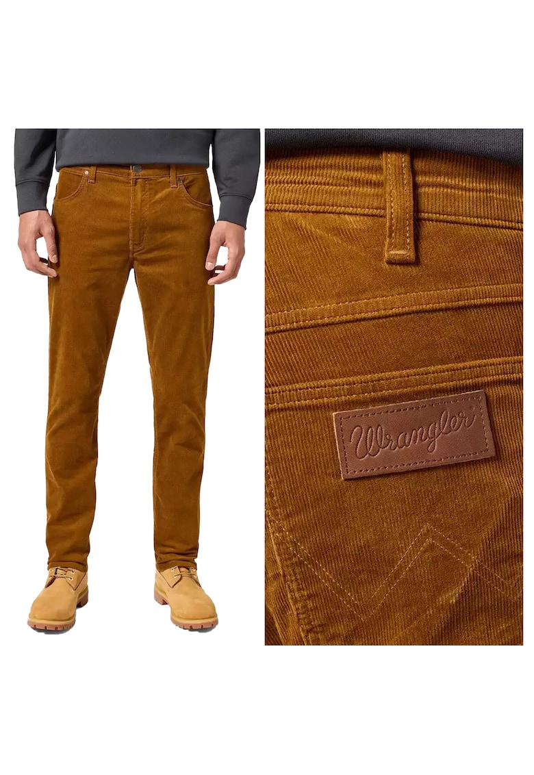 Pantaloni barbati - Greensboro - bumbac - maro -