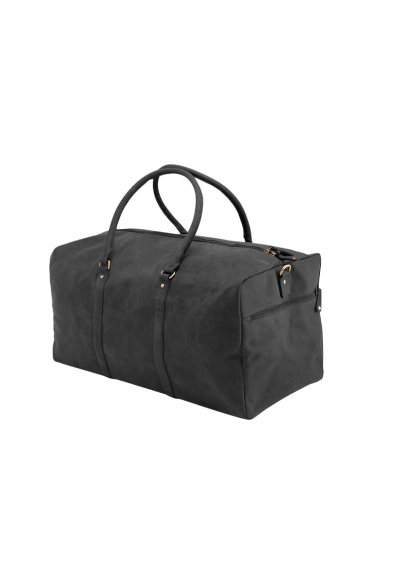 Geanta duffle din piele naturala cu bareta detasabila - 28.5x60x26 cm