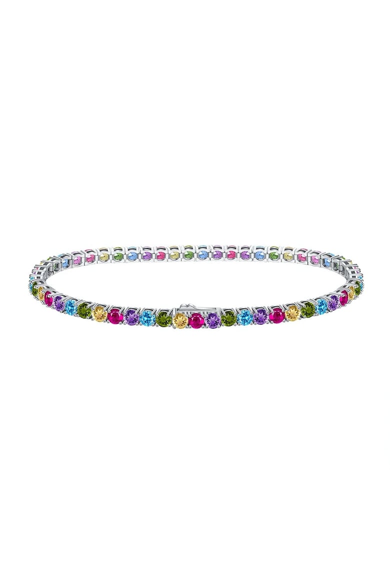 Bratara Tennis Rainbow Multicolor - Argint 925 - 18 cm