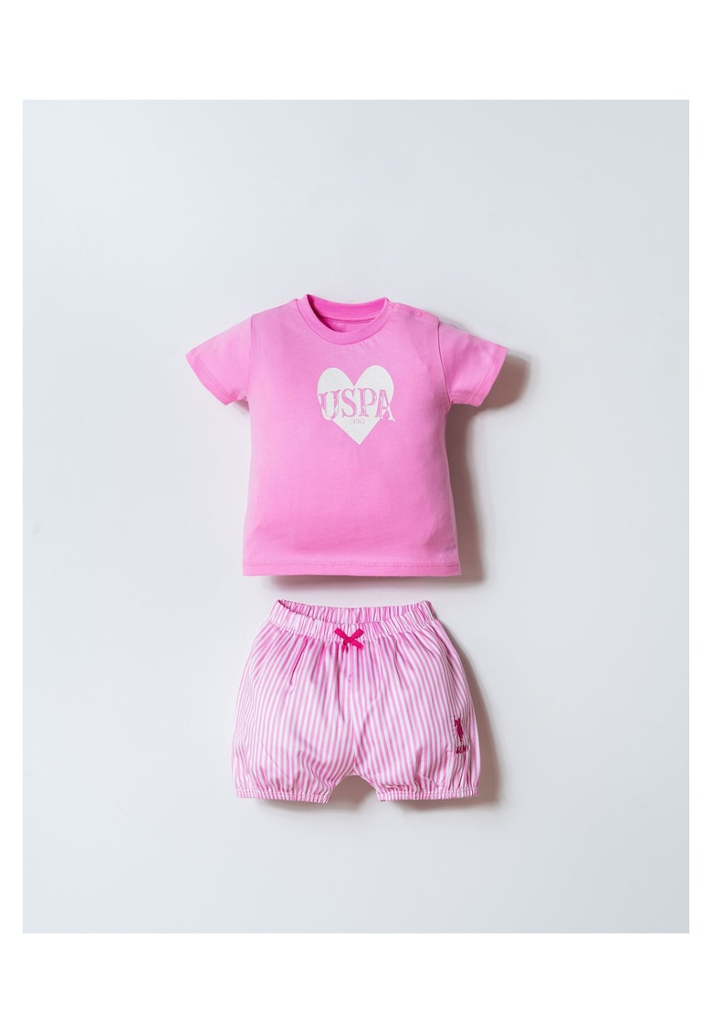 Set tricou pantaloni roz - Roz