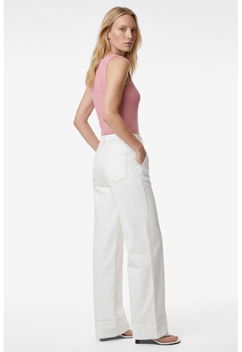Top cu aspect striat - Roz pastel
