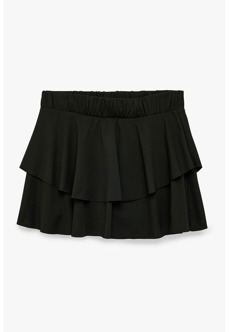 Fusta mini plisata - Negru
