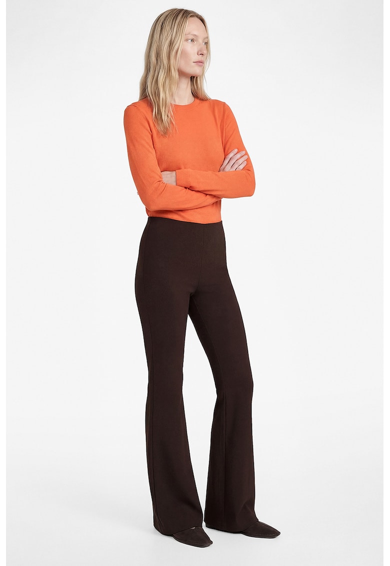 Colanti cu croiala bootcut - Maro