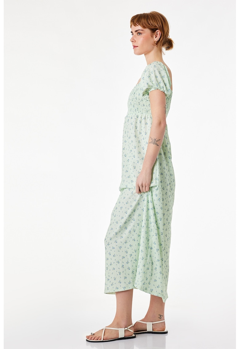 Rochie lunga cu model florat - Mint