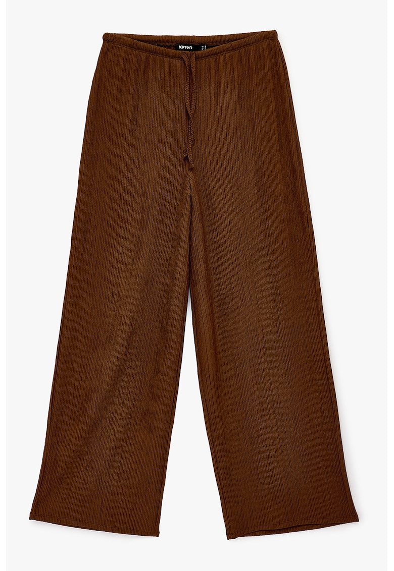 Pantaloni cu croiala ampla - Maro scortisoara