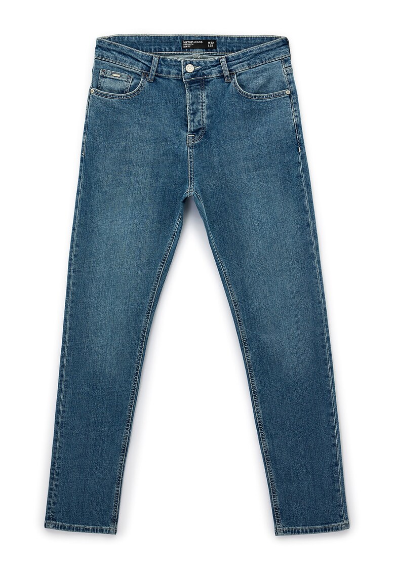 Blugi slim fit Premium - Albastru prafuit