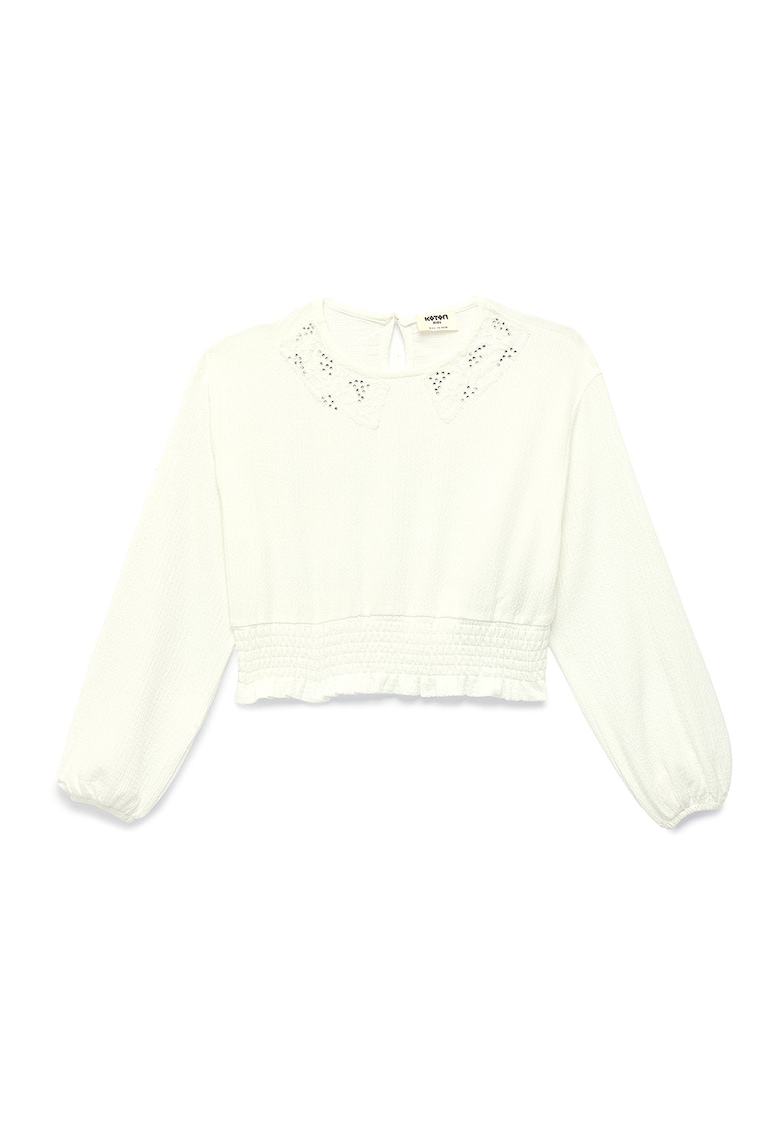 Bluza cu strasuri - Alb murdar