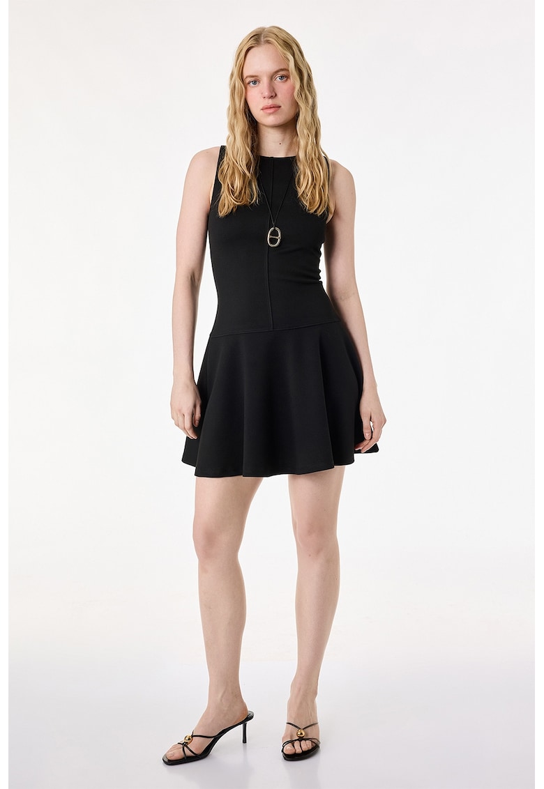 Rochie scurta evazata - Negru