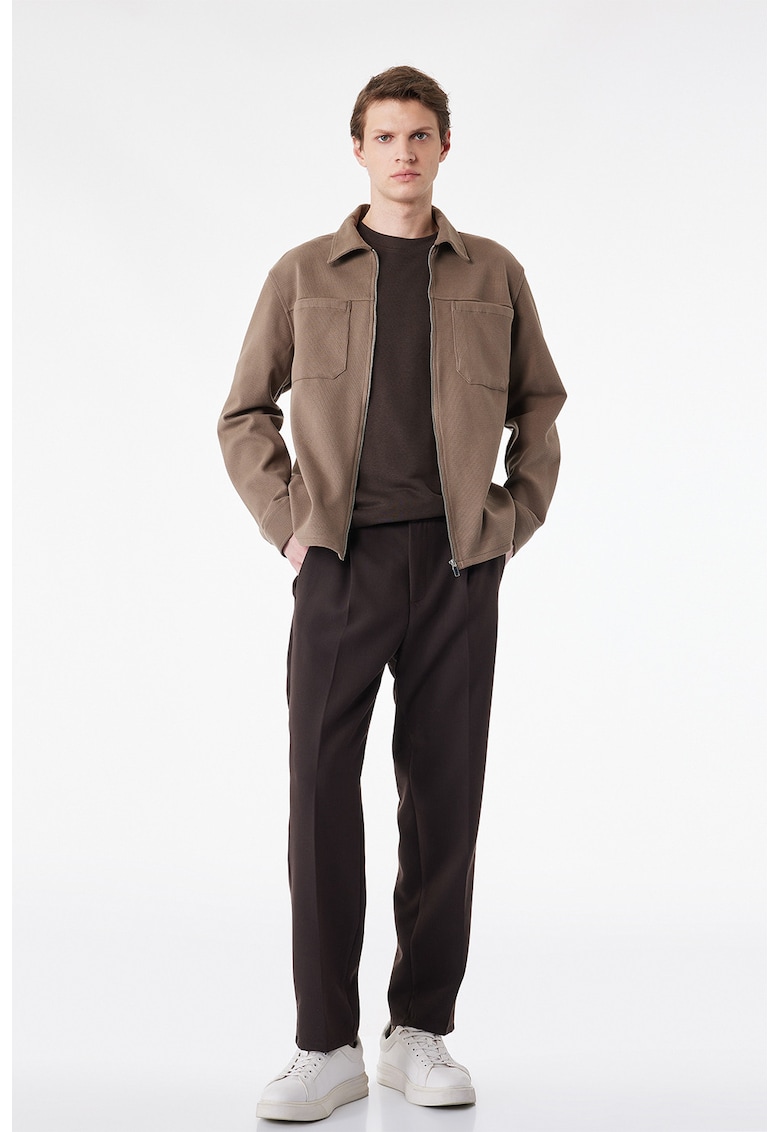 Jacheta cu buzunare aplicate pe piept - Kaki