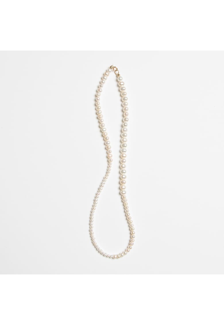 Colier din perle albe naturale - aur 14K - Miyu