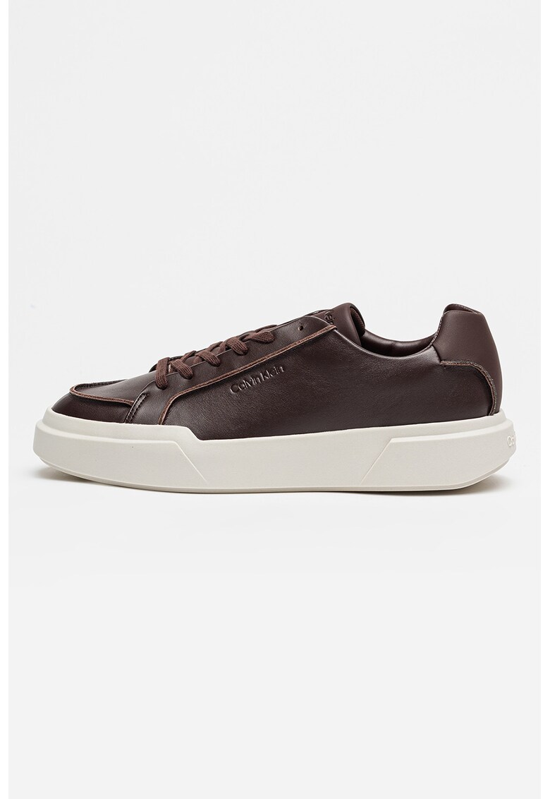 Pantofi sport de piele cu talpa masiva