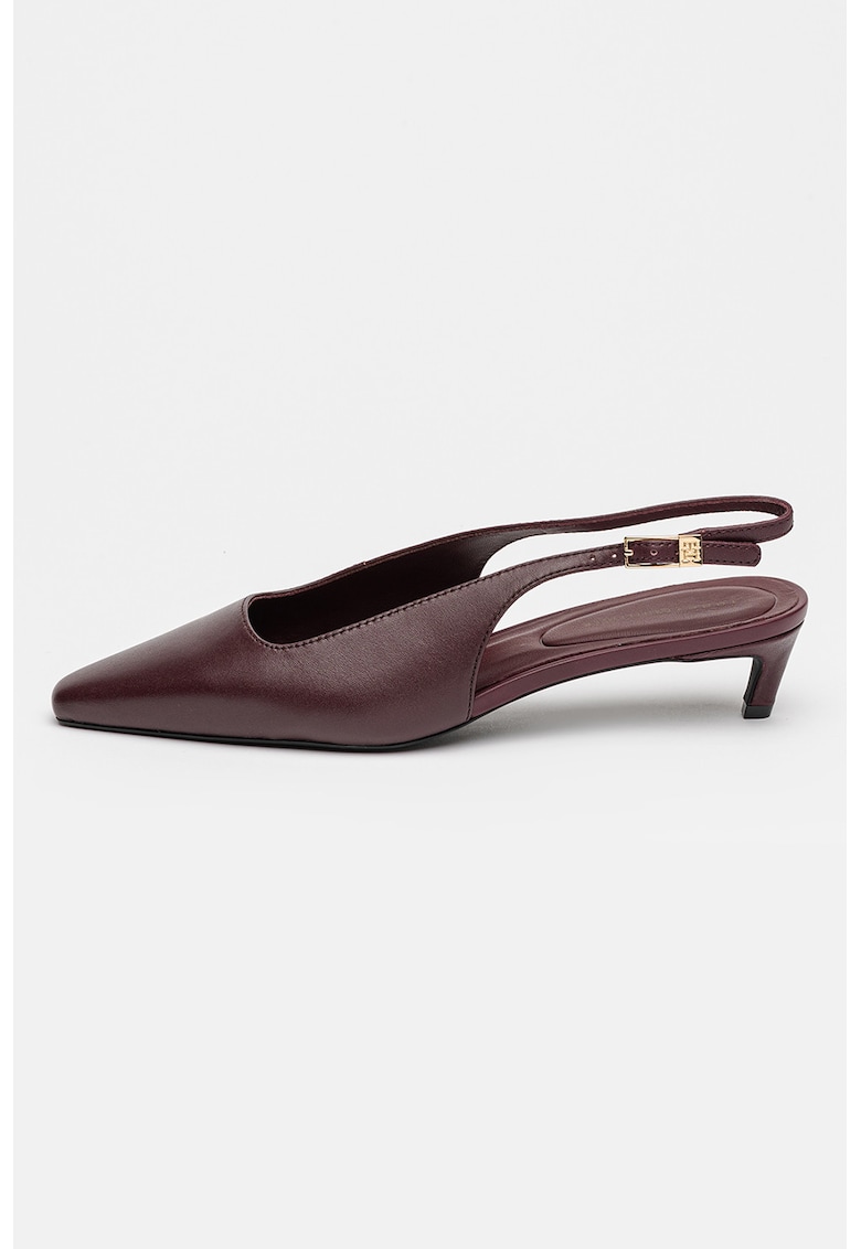 Pantofi slingback din piele - Violet tyrian