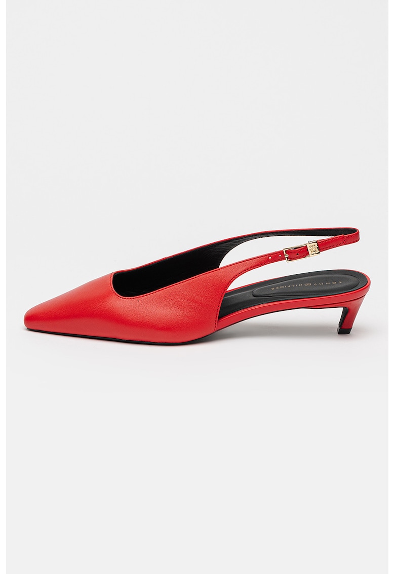 Pantofi slingback din piele - Rosu