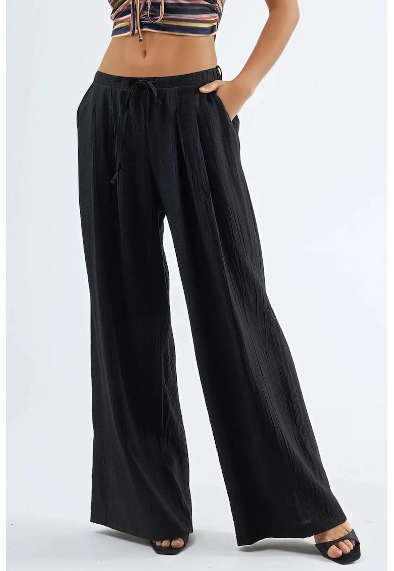 Pantaloni dama - Negru - Negru
