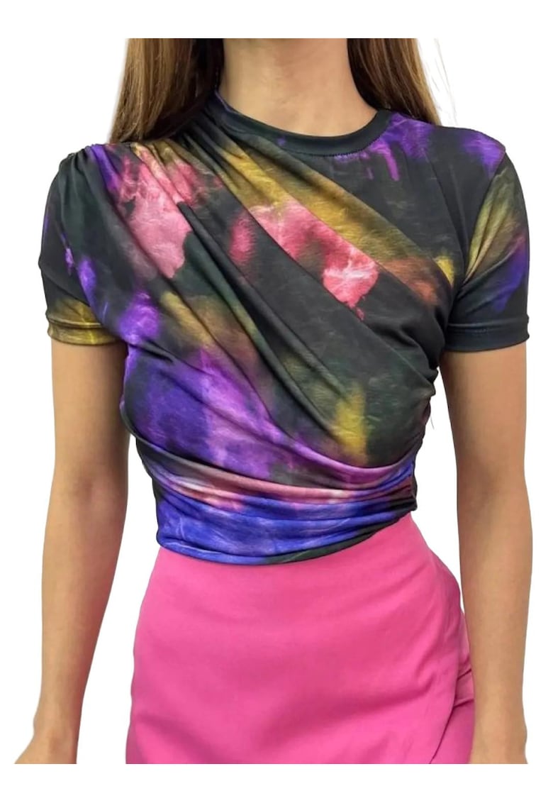 Tricou dama - Jerseu - Ametist - Guler rotund