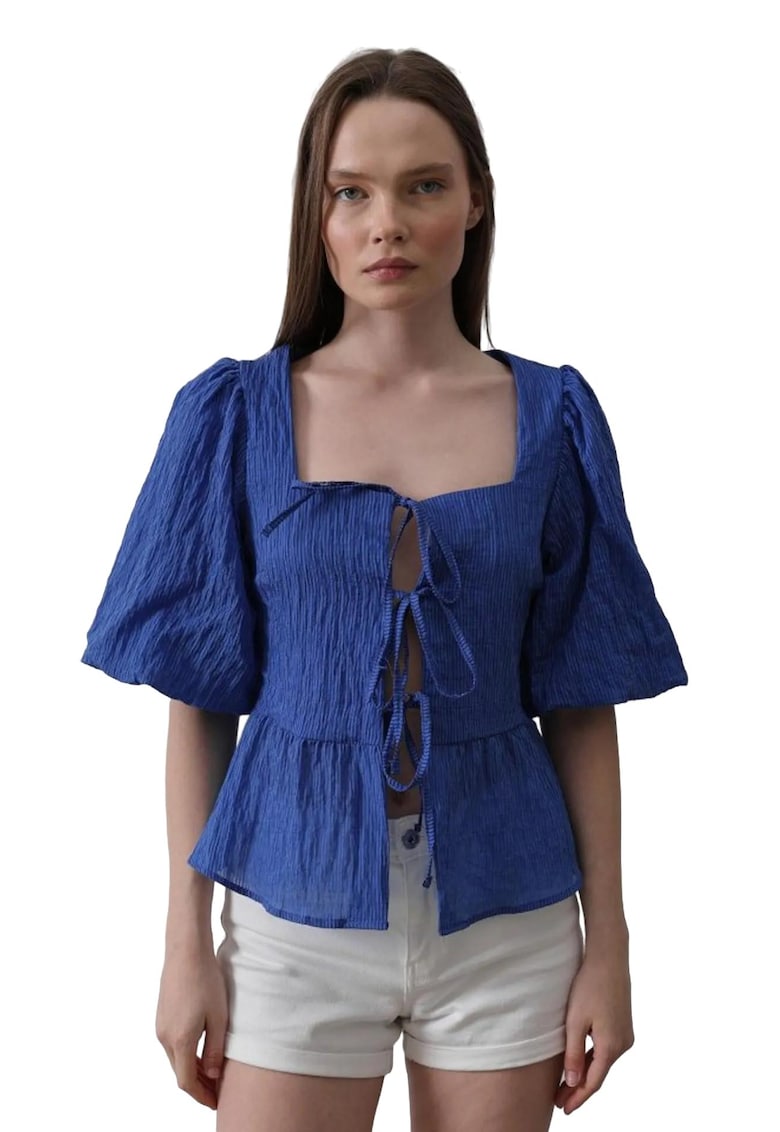 Bluza dama - Bumbac/Poliester - Albastru