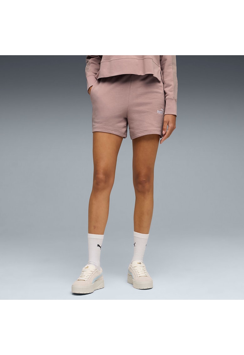 Pantaloni scurti sport dama - talie inalta - violet -