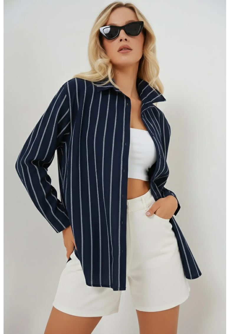 Camasa textil - Albastru marin