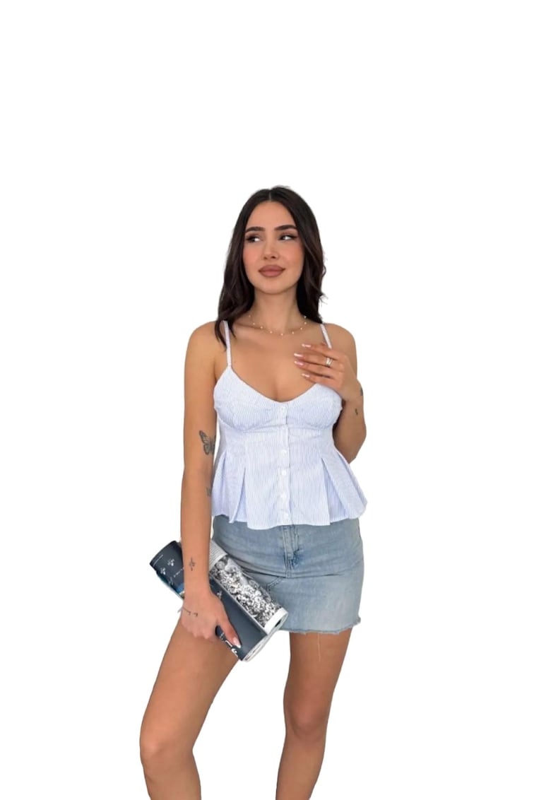 Maiou - Albastru deschis - Textil