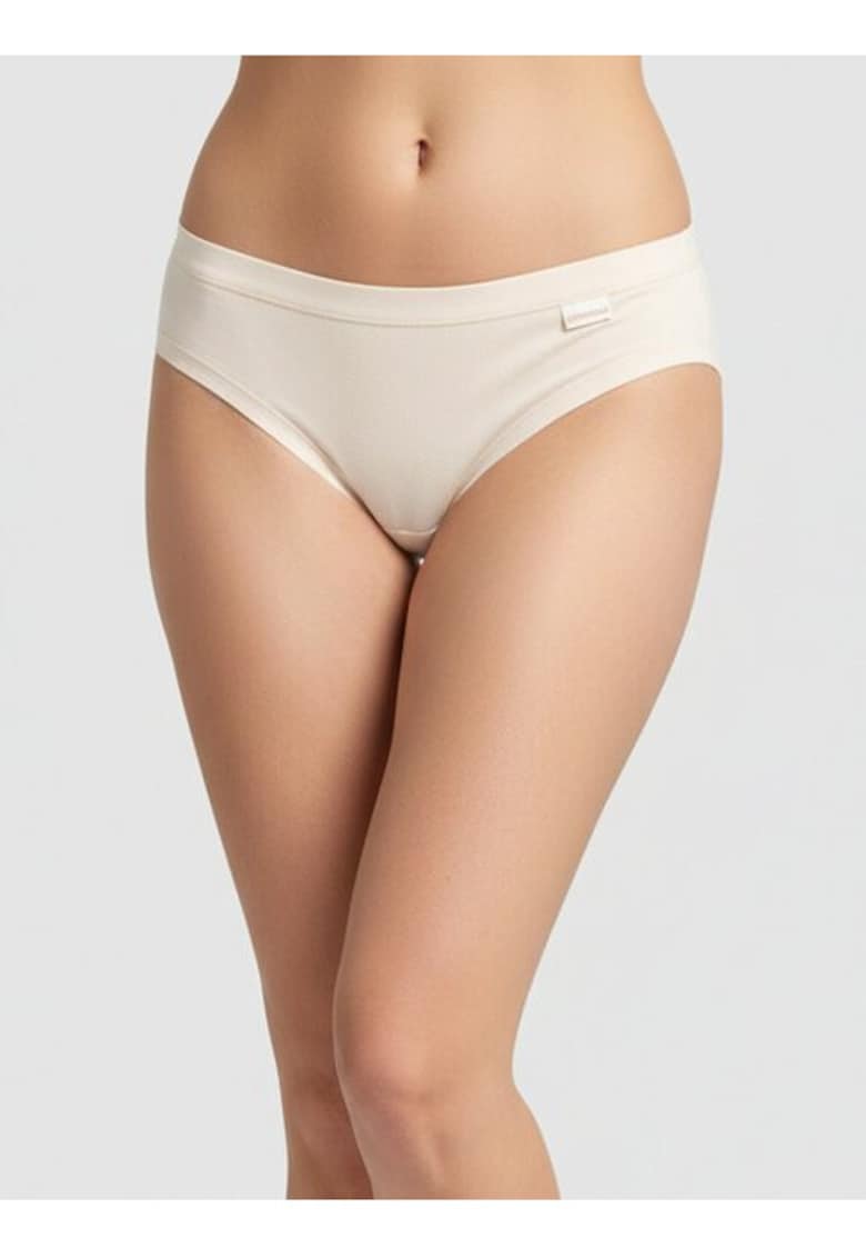 Chiloti clasici bumbac si modal cu talia joasa ADD06 0001 - Nude rose