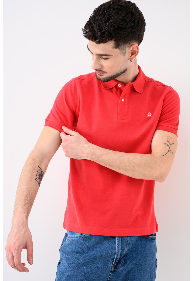 Tricou polo regular fit - Rosu