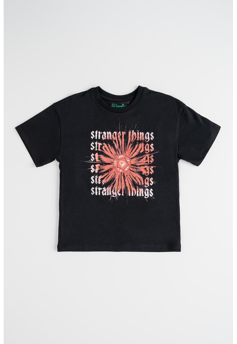 Tricou cu tematica Stranger Things - Rosu/Negru