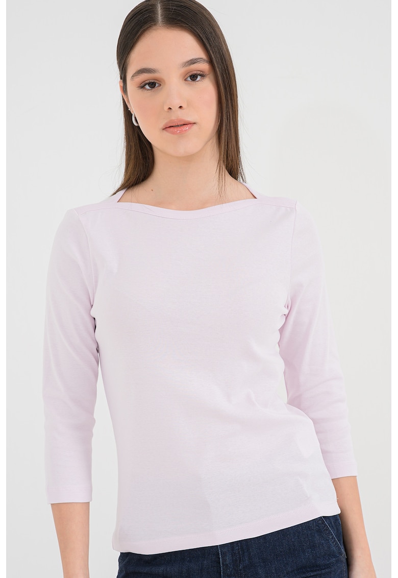 Bluza cu decolteu barcuta - Lila