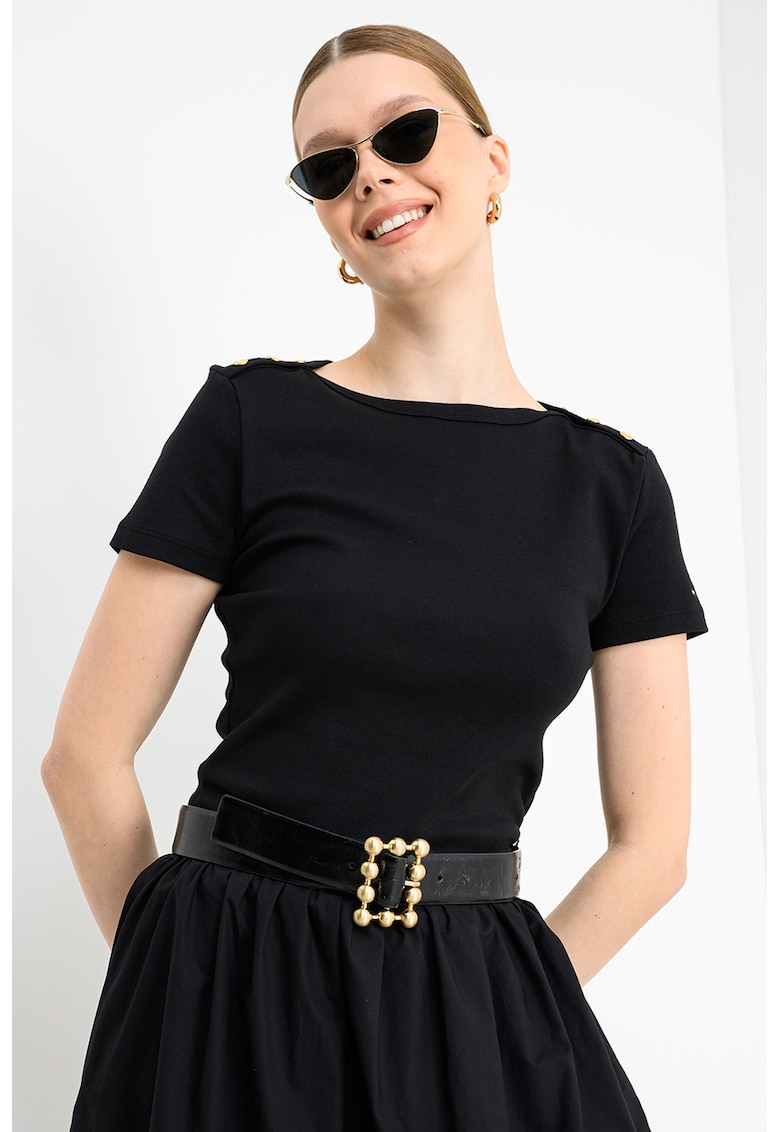 Tricou slim-fit - Negru