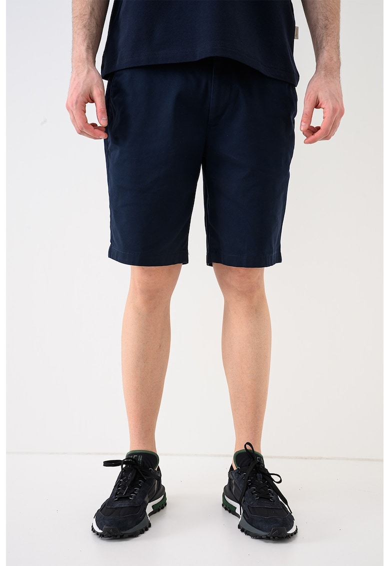 Pantaloni chino slim-fit scurti - Bleumarin