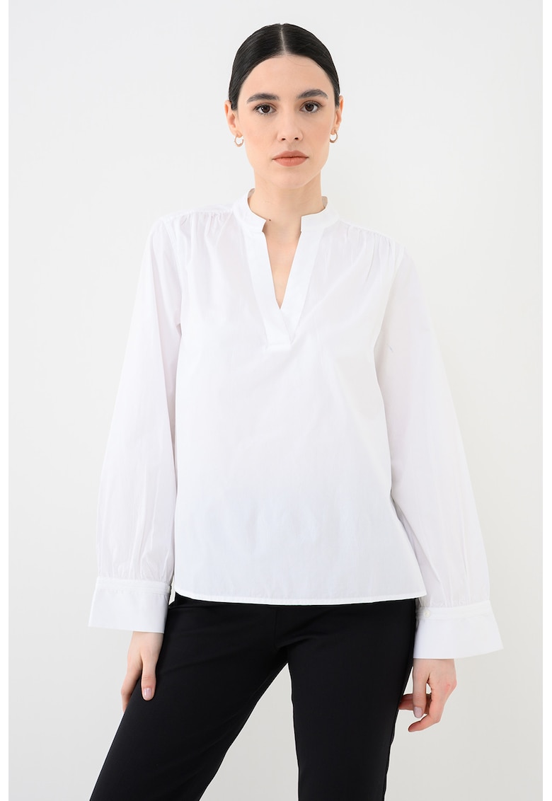 Bluza lejera din bumbac organic - Alb optic