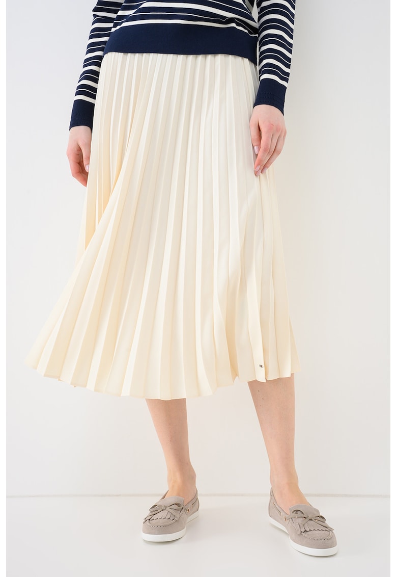 Fusta midi plisata