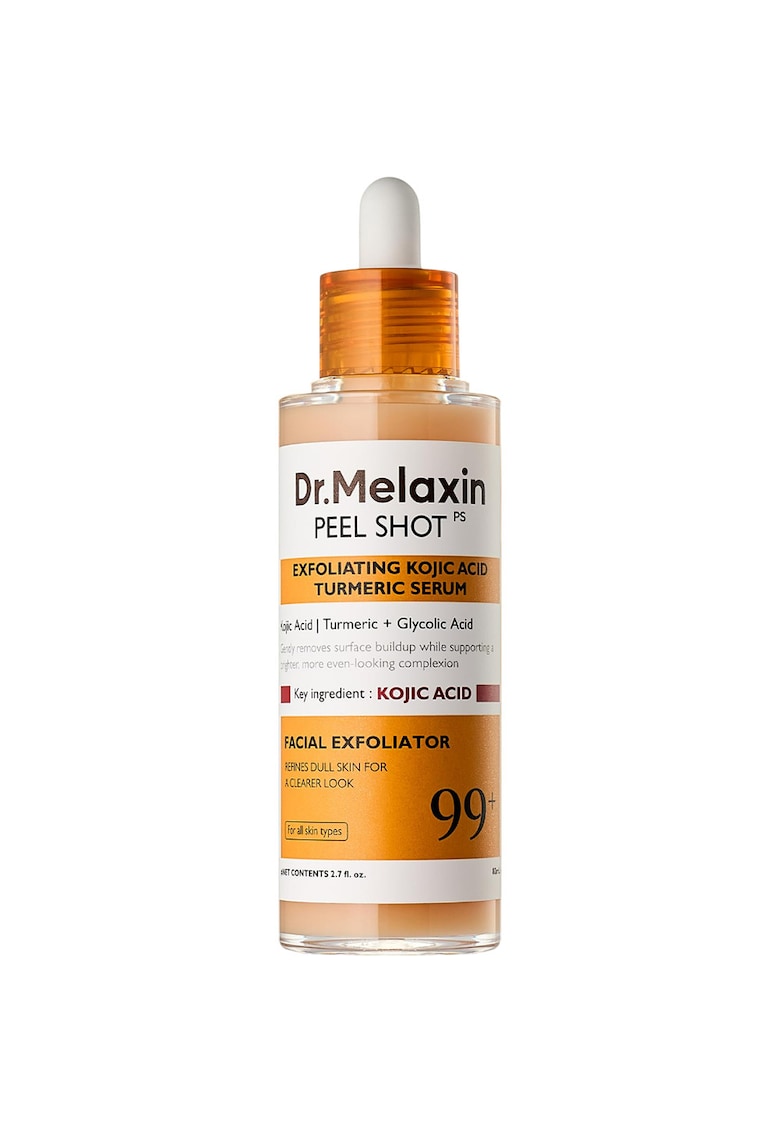 Ser exfoliant pentru fata - Dr. Melaxin - Acid Kojic si Turmeric - 80 ml - hidratant - luminos