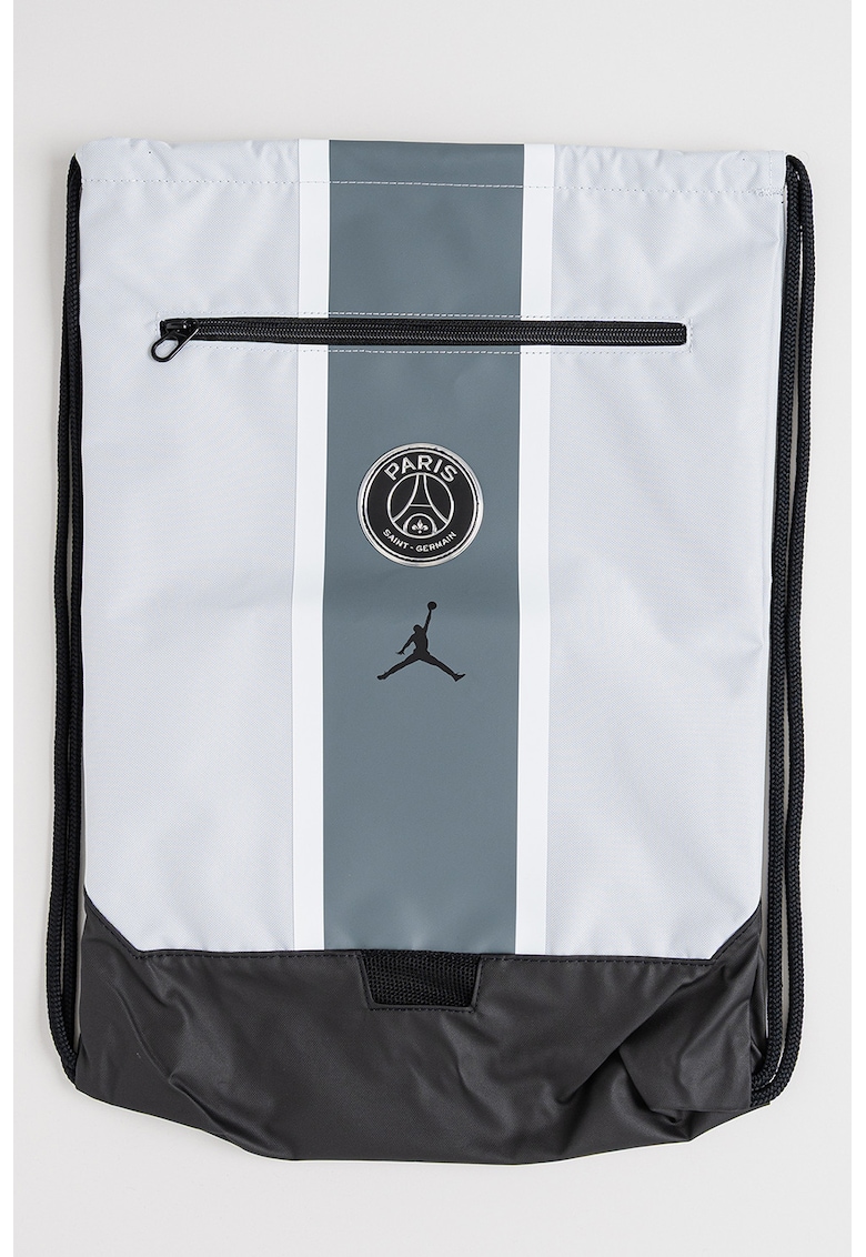 Geanta pentru fitness unisex Paris Saint Germain Jordan Academy - 13 L - Negru/Gri deschis