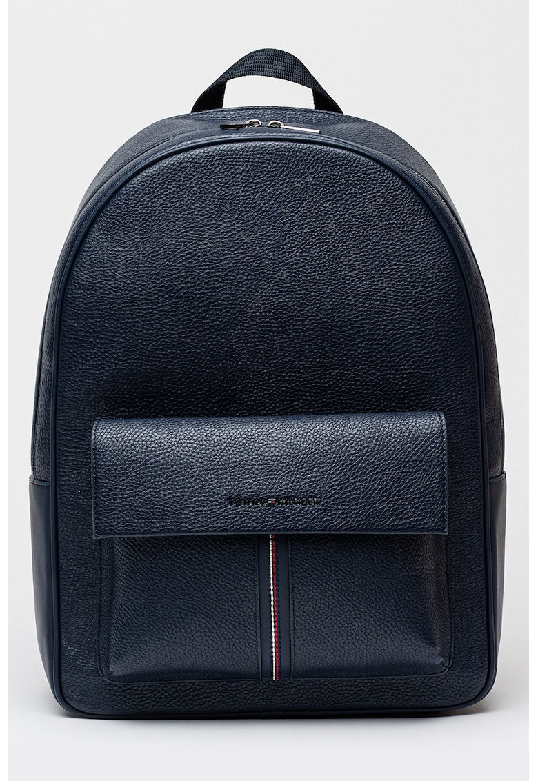 Rucsac de piele ecologica cu aspect granulat - 15L - Bleumarin