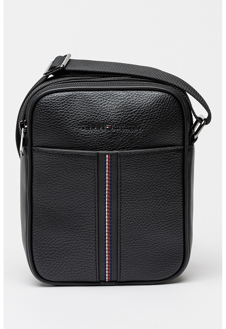 Geanta crossbody de piele ecologica Central - Negru