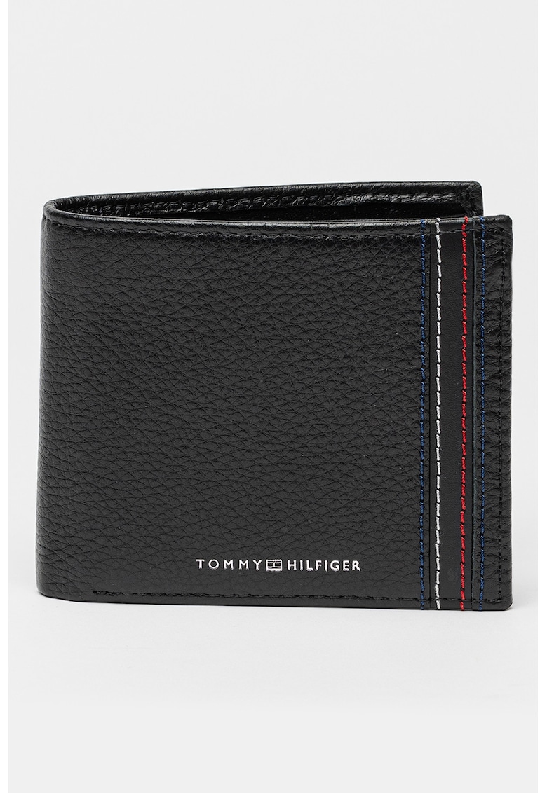 Portofel pliabil de piele Central - Negru