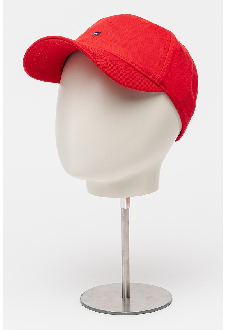 Sapca baseball ajustabila cu logo brodat discret - Rosu vermillion