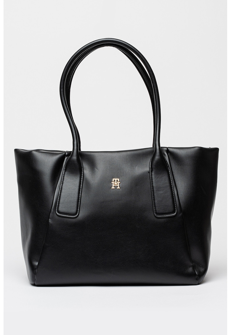 Geanta tote cu logo metalic The Essential - Negru