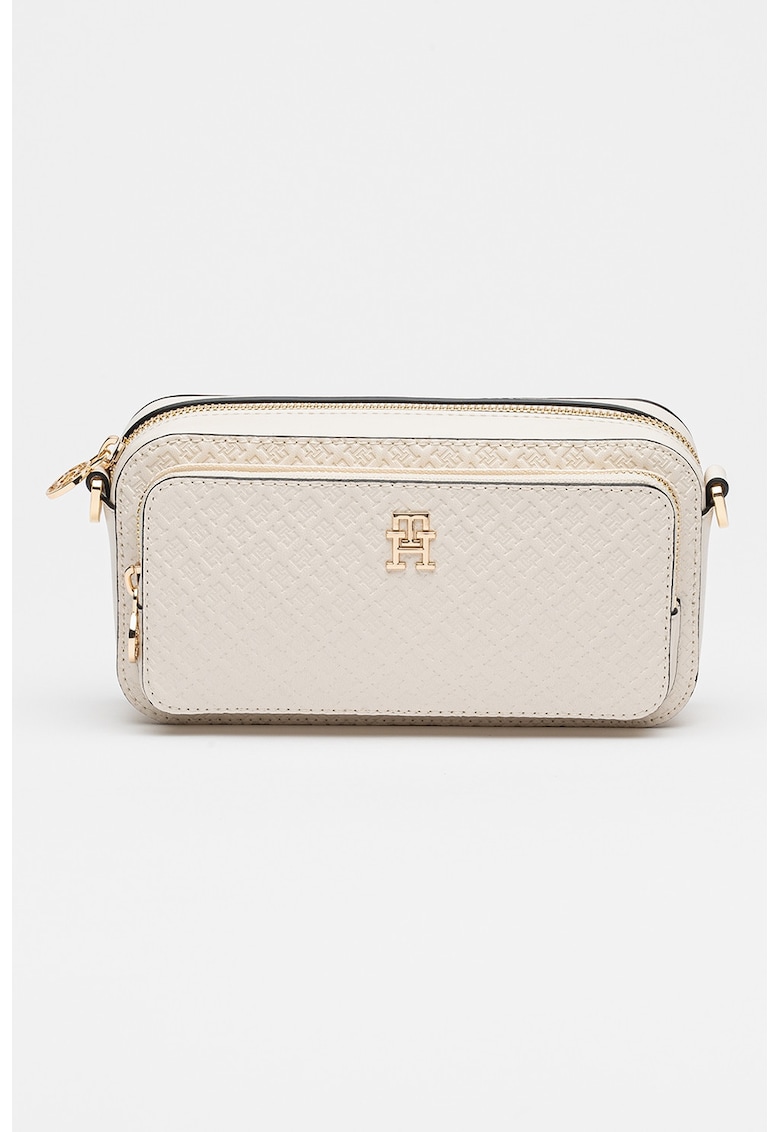 Geanta crossbody cu monograma Daily Camera - Alb