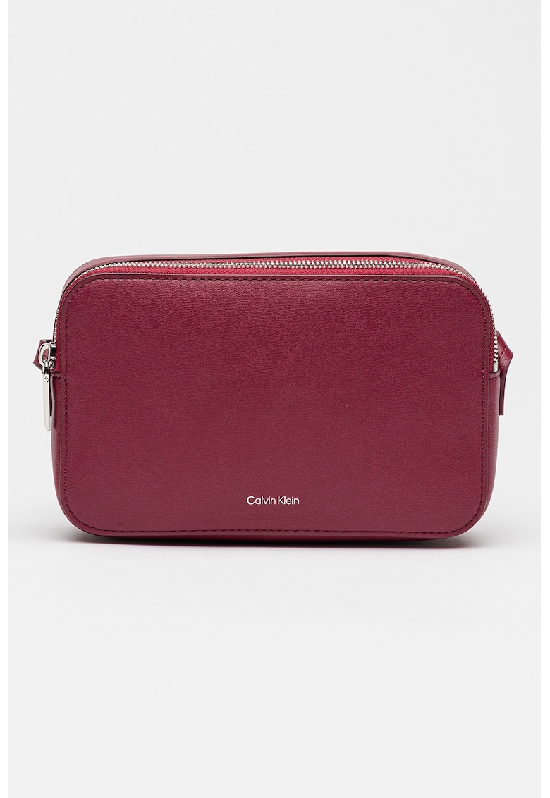 Geanta crossbody de piele ecologica cu bareta ajustabila Foil - Violet prafuit