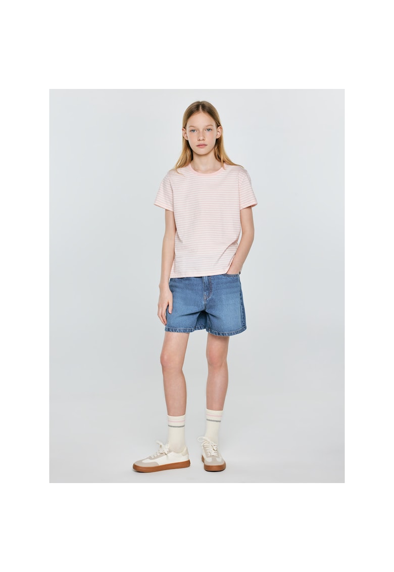 Tricou din bumbac dungi