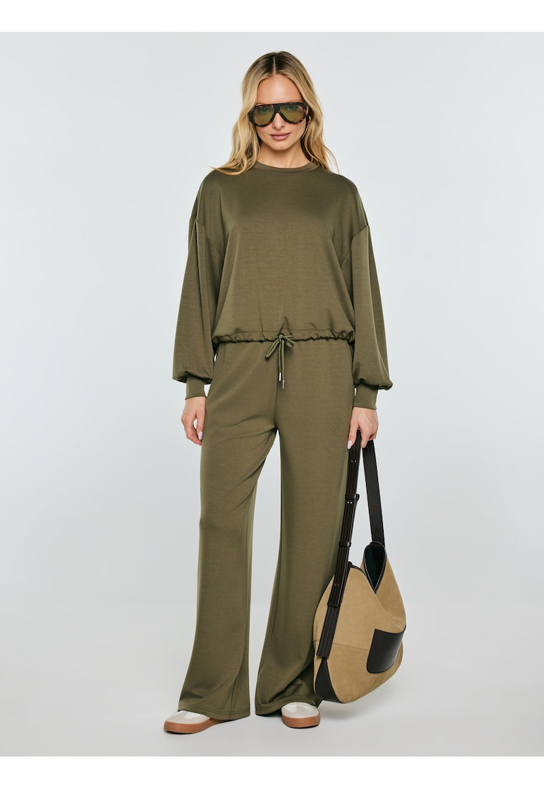 Bluza de trening lejera cu snur de ajustare in talie.