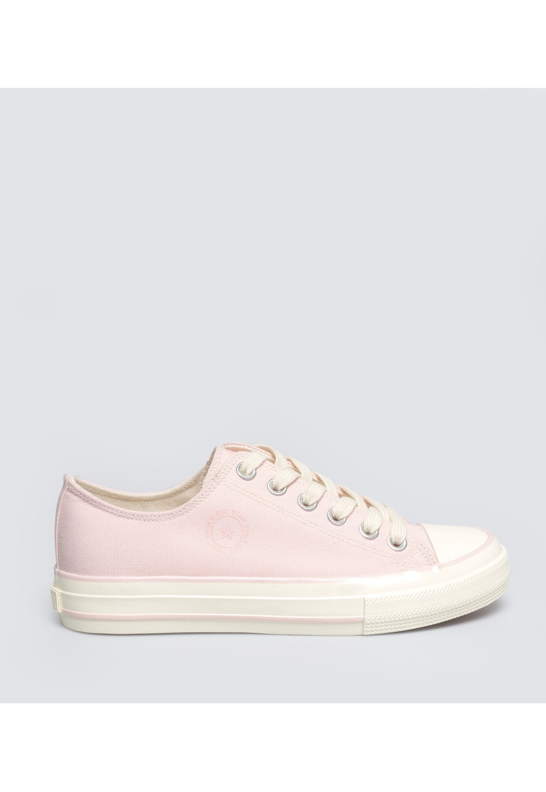 Tenisi din panza cu detaliu logo