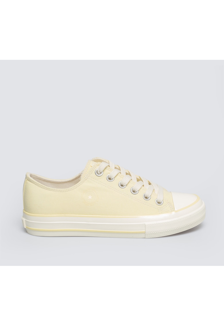 Tenisi din panza cu logo discret lateral