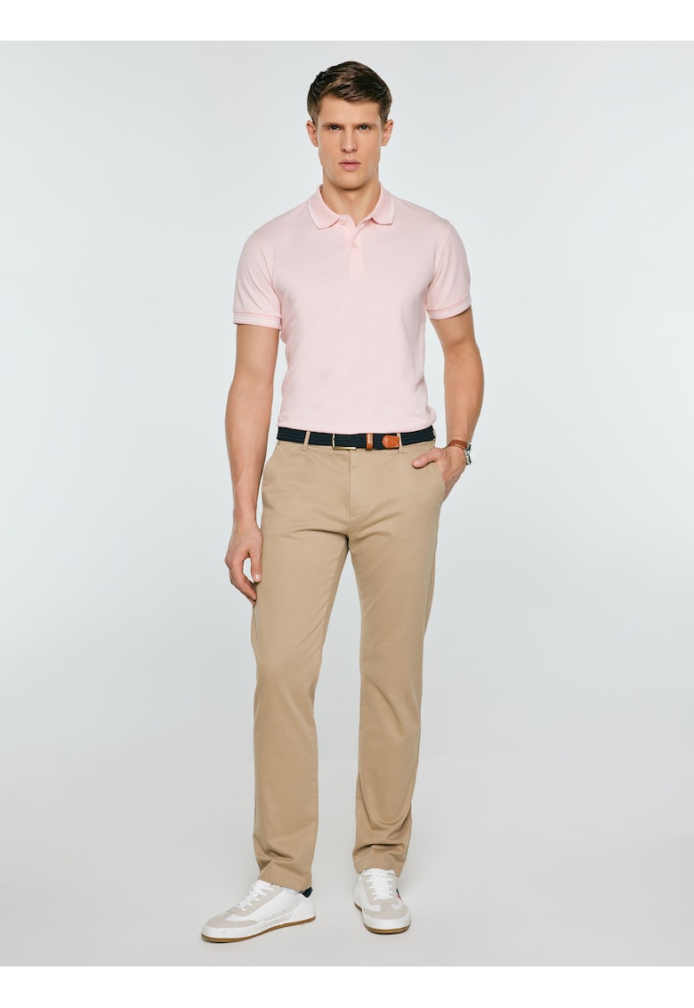 Tricou polo barbati roz Wladym 601