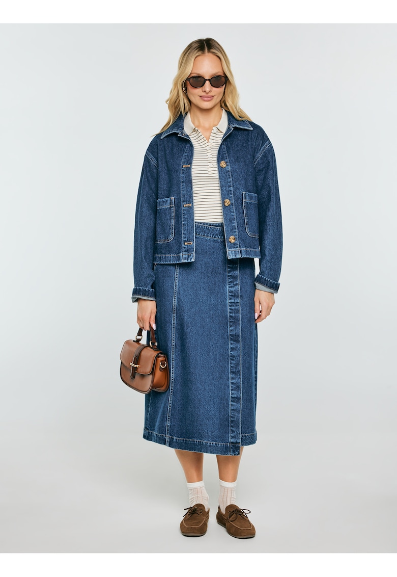 Jacheta din denim cu buzunare Aubrey 547