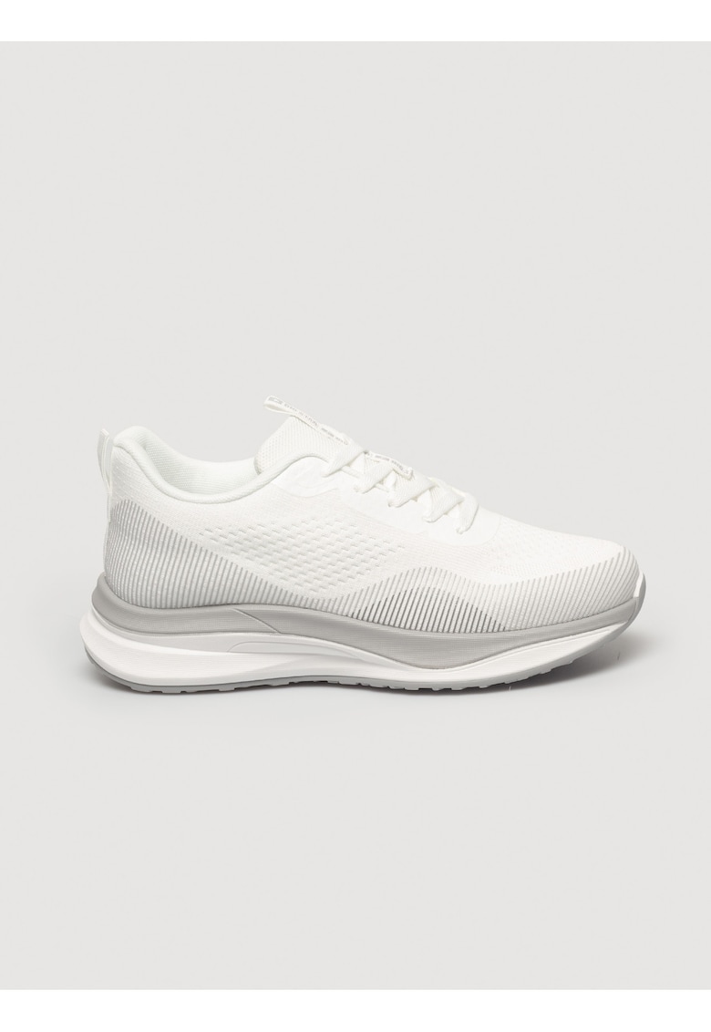 Pantofi sport din material textil cu aspect tricotat